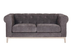 "Modern two seater sofa Tate 2 Seater Sofa Dark Grey"
