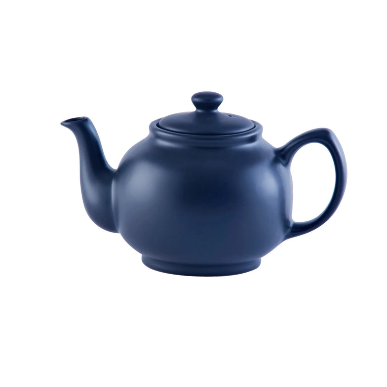 Matt Navy Blue 6cup Teapot