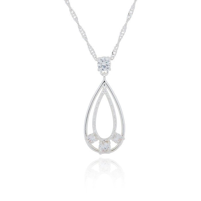 Double Teardrop Necklace