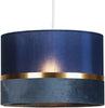 Pendant Lighting with Velvet and Fabric in Navy Blue
