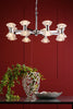 Polished chrome chandelier pendant light fixture

