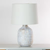 Tiana Ceramic Lamp Ridged picture with turned off lights