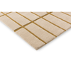 Marimekko Tiiliskivi Geometric Rug Bronze Yellow hand-tufted rug with a cut pile