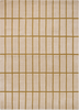 Marimekko Tiiliskivi Geometric Rug Bronze Yellow picture of the rug geometric design