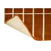 Marimekko Tiiliskivi Geometric Rug Brown with a cotton and latex backing
