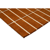 Marimekko Tiiliskivi Geometric Rug Brown hand-tufted rug with a cut pile