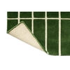 Marimekko Tiiliskivi Geometric Rug Green with a cotton and latex backing