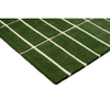Marimekko Tiiliskivi Geometric Rug Green hand-tufted rug with a cut pile