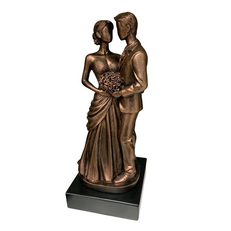 Tipperary Crystal Just Married – Romantic Wedding Bronze Figurine