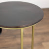 Tiya Nest of 2 Side Tables Dark  close view picture of the table dark brown top