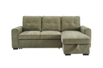 Toby Corner Sofa Bed Sage front view picture