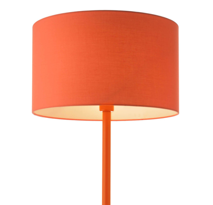 Orange floor outlet lamp