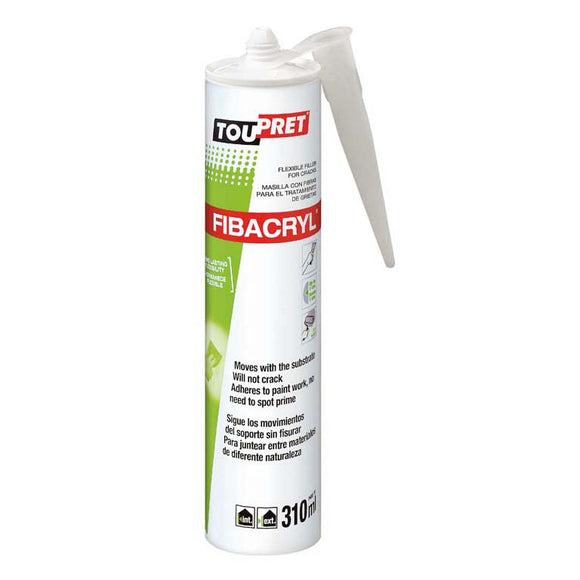 Toupret Exterior Flexible Filler 310ml close view photo on the white background