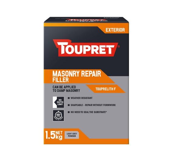 Toupret Masonry Repair Filler close view photo on the white background