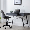 Stylish addition to any contemporary workspace.