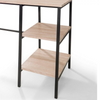 Compact yet spacious desk for diverse tasks.