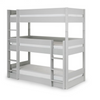 Space-saving Trio bunk bed in elegant grey.