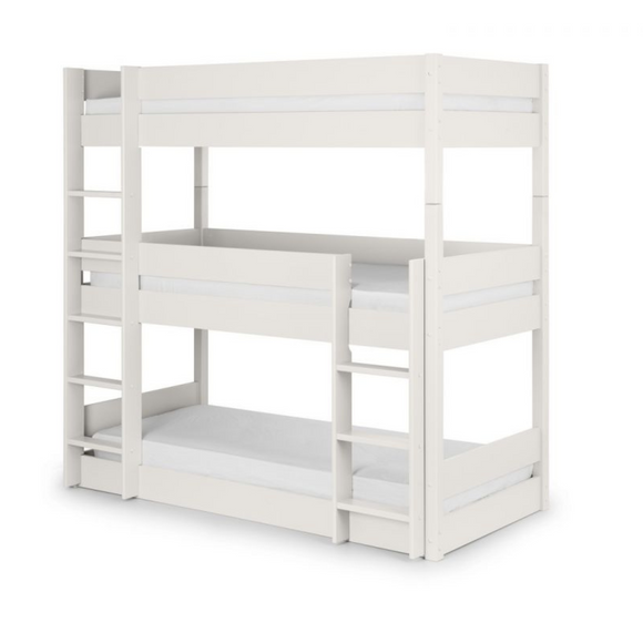 Space-saving sleeping solution in Surf White.