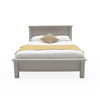 Pavilion grey super king bed with hand-painted finish.