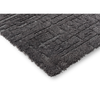 Brink & Campman Twinset Urban Plain Rug Graphite with a textured geo pattern