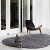 Brink & Campman Twinset Urban Plain Rug Graphite lifestyle picture in the living room