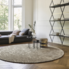 Brink & Campman Twinset Urban Plain Rug Shiitake lifestyle picture in the living room