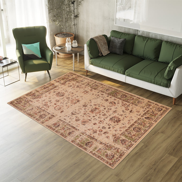 Twist 10620 Distressed Rug Beige