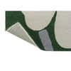 Marimekko Unikko Anniversary Outdoor Floral Rug Green with a polypropylene backing