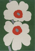 Marimekko Unikko Anniversary Outdoor Floral Rug Green picture of the rug floral design