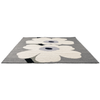Marimekko Unikko Anniversary Outdoor Floral Rug Grey perefct for indoor and outdoor use