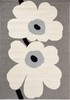 Marimekko Unikko Anniversary Outdoor Floral Rug Grey picture of the rug floral design