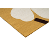 Marimekko Unikko Anniversary Outdoor Floral Rug Honey hand-tufted rug with a loop pile