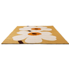 Marimekko Unikko Anniversary Outdoor Floral Rug Honey weather-resistant rug perfect for indoor and outdoor use
