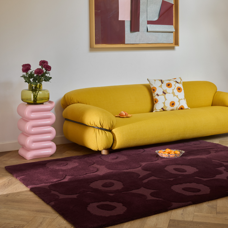 Marimekko Unikko Floral Rug Budgundy