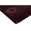 Marimekko Unikko Floral Rug Budgundy hand-tufted wool rug with a cut & loop pile
