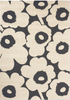 Marimekko Unikko Outdoor Floral Rug Charcoal picture of the rug floral design