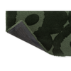 Marimekko Unikko Floral Rug Dark Green with a polypropylene and latex backing