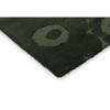 Marimekko Unikko Floral Rug Dark Green hand-tufted wool rug with a cut & loop pile