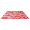 Marimekko Unikko Outdoor Floral Rug Pink Orange perfect for indoor and outdoor use