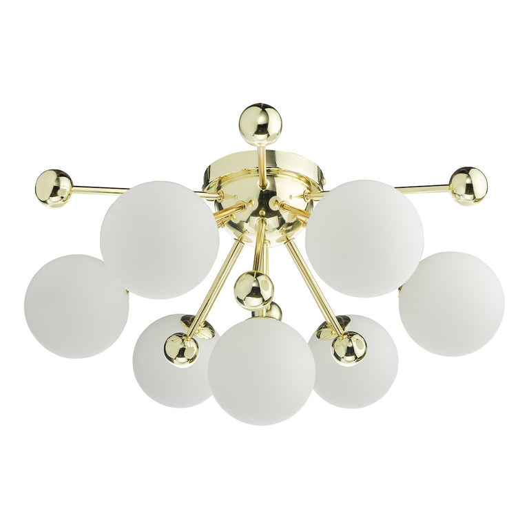 Ursa 7 Light Flush Polished Gold