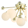 Polished gold Ursa 7 ceiling lighting design

