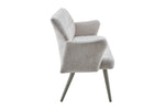 Valbon cashmere dining bench, front view (5)