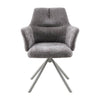 Cocoa Valbon swivel dining chair shown from the side (2)
