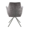 Cocoa Valbon swivel dining chair shown from the side (3)