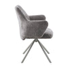 Cocoa Valbon swivel dining chair shown from the side (5)