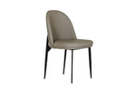Valent Dining Chair Leather Grey picture on the white background