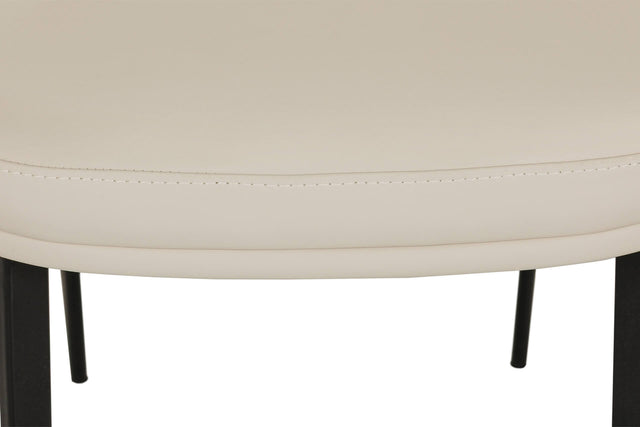 Valent Dining Chair Leather Taupe