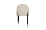 Valent Dining Chair Leather Taupe picture from the back