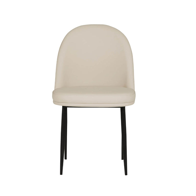 Valent Dining Chair Leather Taupe