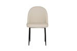 Valent Dining Chair Leather Taupe front view picture